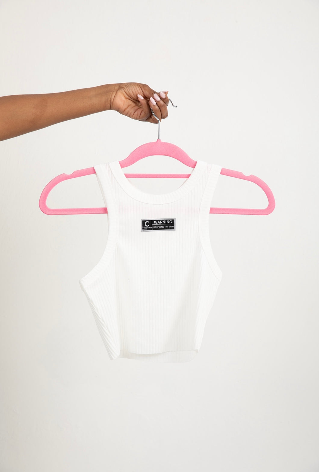 I Manifested This Shirt: White Tank